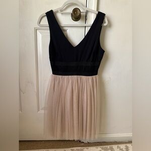 Mystic Black and Cream Dress-fits close to a size 4